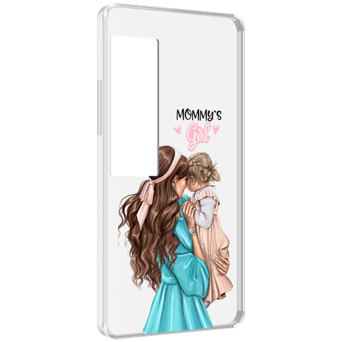 Чехол MyPads Мама-девочки женский для Meizu Pro 7 Plus задняя-панель-накладка-бампер