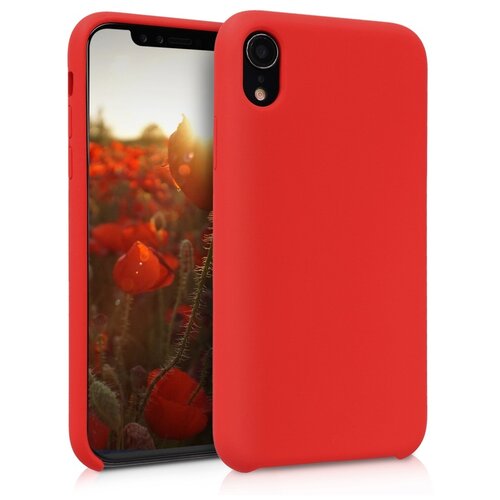 фото Силиконовый чехол silicone case для iphone xr, красный grand price