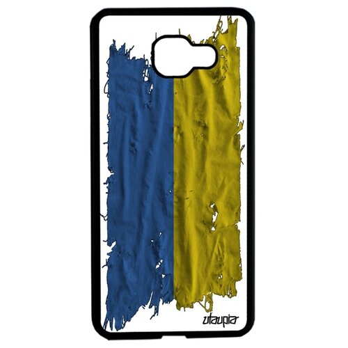 фото Чехол на мобильный galaxy a5 2016, "флаг украины на ткани" страна патриот utaupia