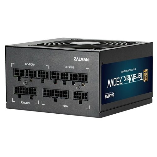 Блок питания Zalman ZM750-TMX 750W (черный) блок питания chieftec polaris pps 750fc atx 2 4 750w 80 plus gold active pfc 120mm fan full cable management retail 5