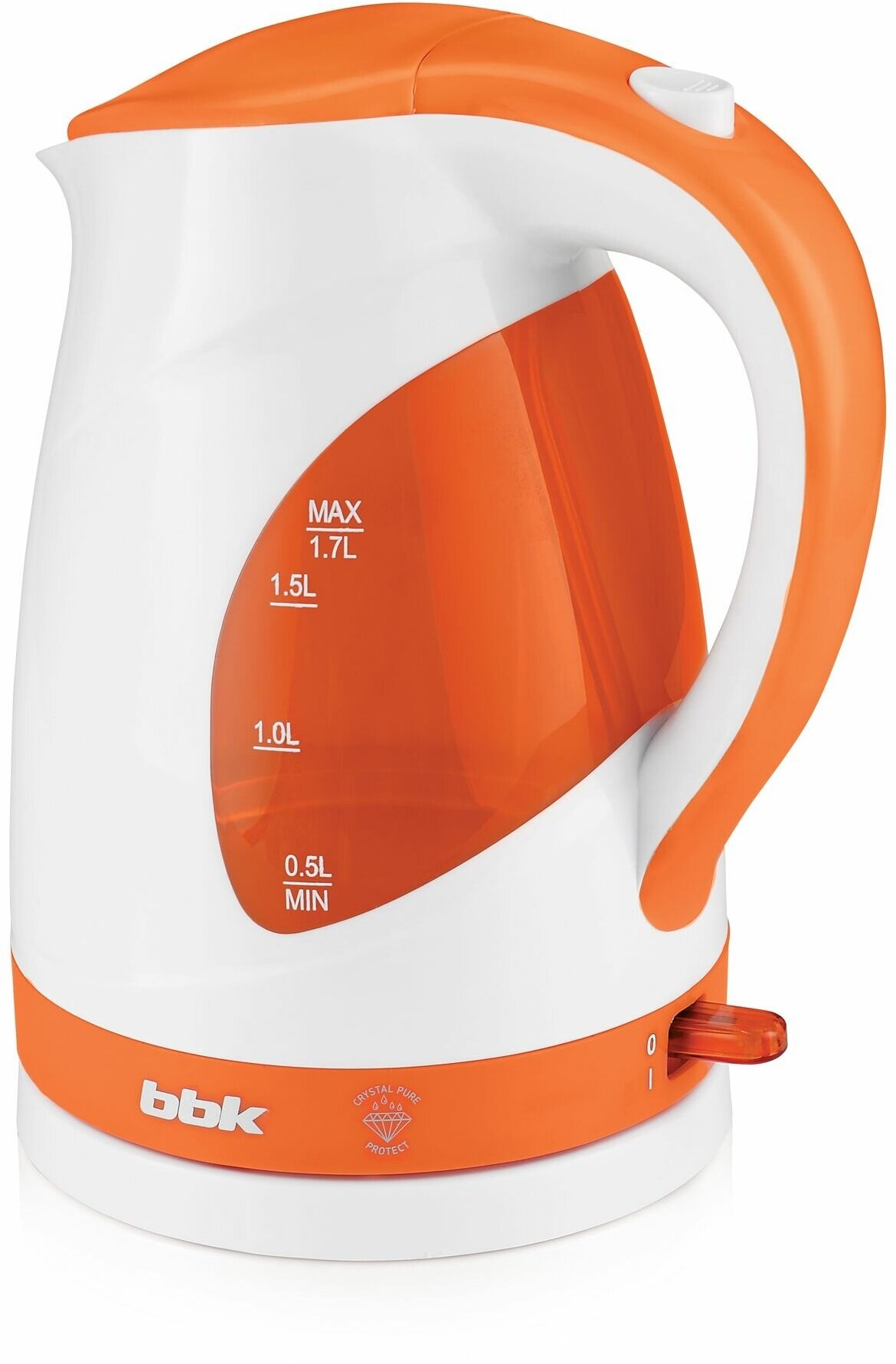 Чайник BBK EK1700P белый/оранжевый