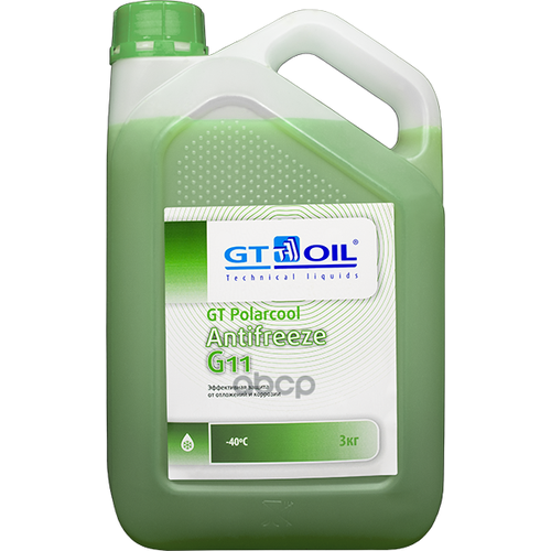 Антифриз G11 3L Зеленый GT OIL арт. 4665300010232