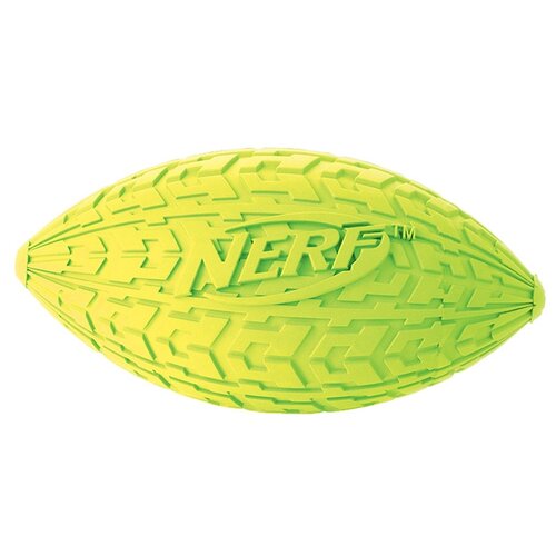 фото Nerf мяч д/регби резиновый пищащий, 10 см
