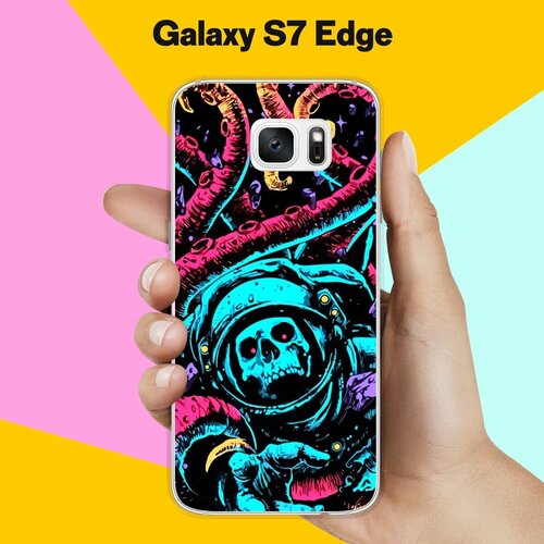 Силиконовый чехол на Samsung Galaxy S7 Edge Череп 10 / для Самсунг Галакси С7 Едж
