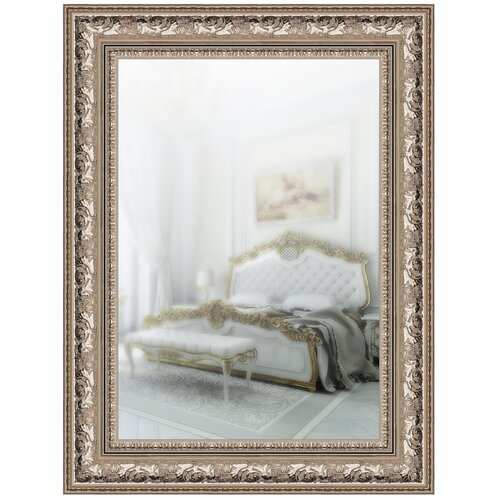 фото Зеркало в широкой раме 60 x 80 см, модель p090048 аурита
