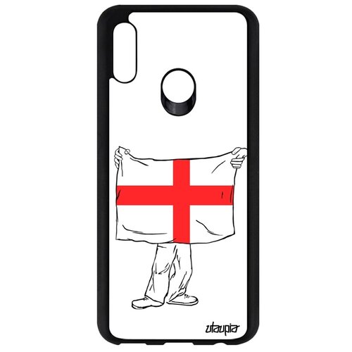 фото Чехол на мобильный p smart 2019, "флаг англии с руками" государственный патриот utaupia