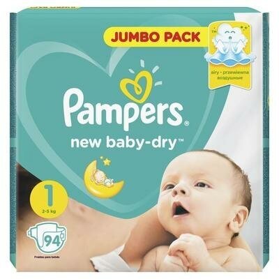 Подгузники Pampers Baby-Dry размер 1, 94 шт. Pampers 4021816