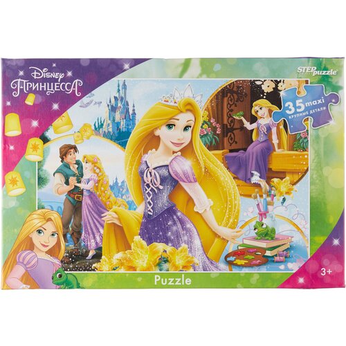 пазл step puzzle disney рапунцель 90020 24 дет Макси-пазл Рапунцель - 3, Disney, 35 деталей / Step Puzzle