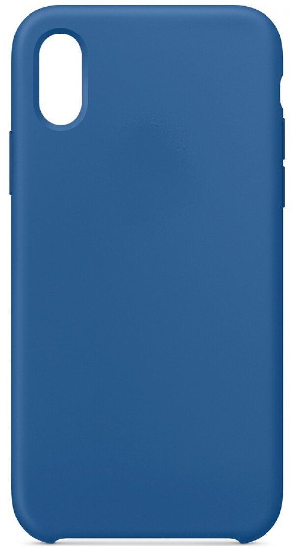 Силиконовый чехол Silicone Case для iPhone XR глубокий синий