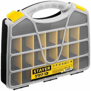 Пластиковый ящик для инструментов STAYER SPACE-13 320 х 260 х 50 мм (12.5 ) (38038-13_z01)