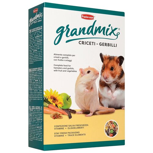 Комплексный корм для хомяков, мышей и песчанок Padovan GrandMix Сriceti , 400 г padovan criceti grandmix rodent seed 1 kg