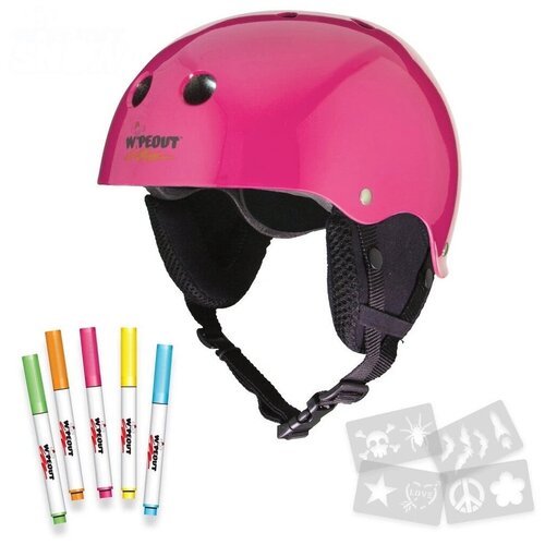 фото Зимний шлем с фломастерами wipeout neon pink (5+)