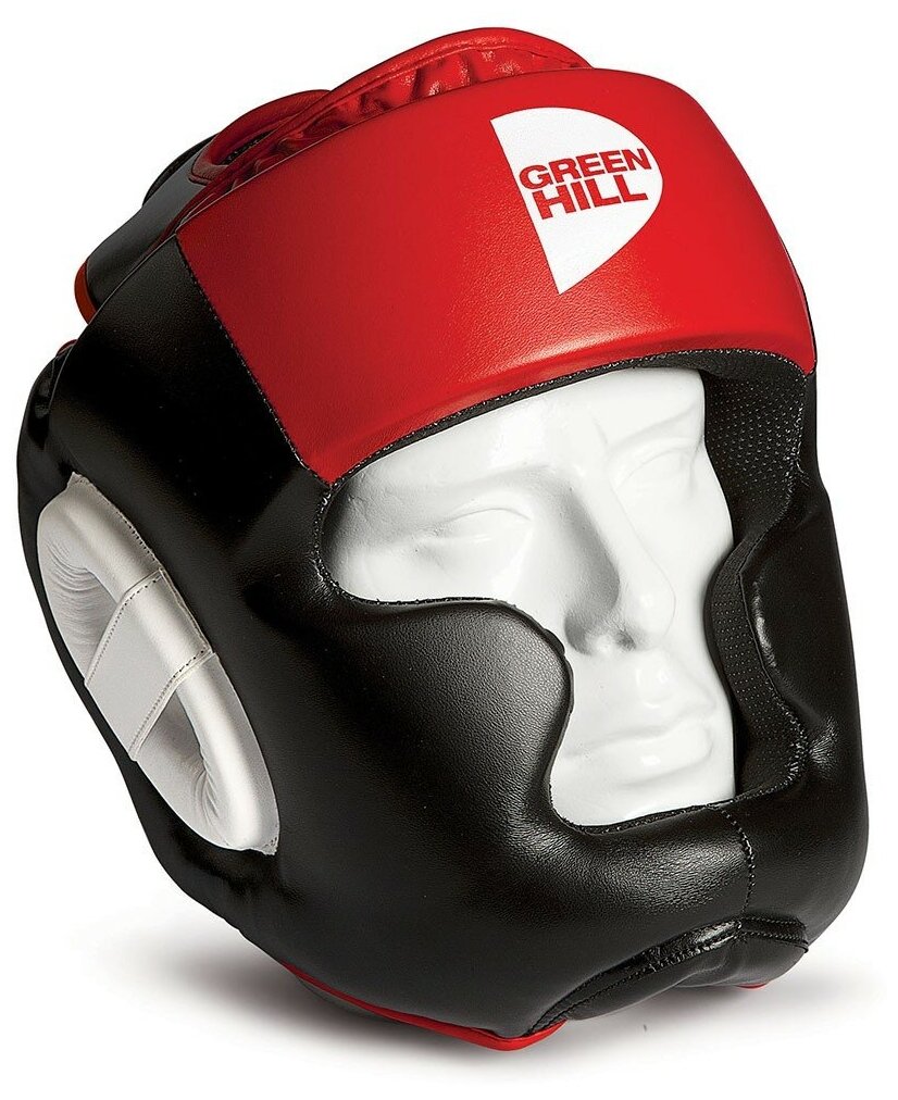 Шлем для бокса Green Hill POISE, HGP-9015, черно-красный, S