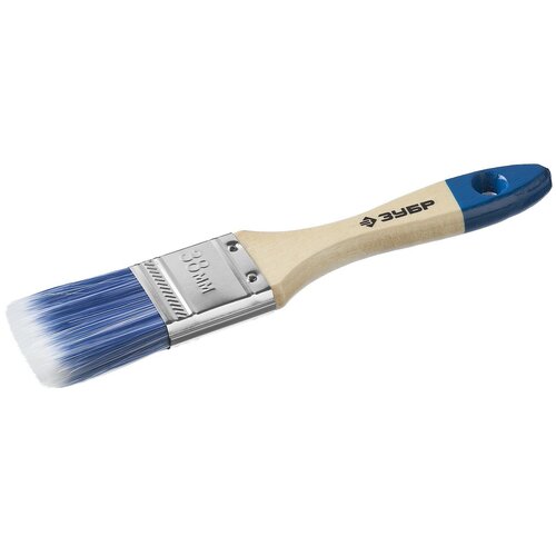 ЗУБР аква 38 мм 15 светлая искусственная щетина деревянная ручка для воднодисперсионных и акриловых ЛКМ плоская кисть 4-01007-038 12 шт 1023₽