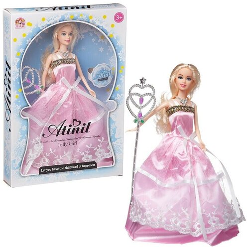 Кукла Junfa Atinil Очаровательная принцесса (в длинном платье) c волшебной палочкой, 28см
