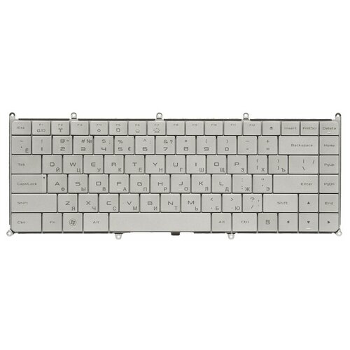 клавиатура для ноутбуков dell adamo 13 a101 backlit ru silver Клавиатура для ноутбуков Dell Adamo 13-A101 Backlit, RU, Silver