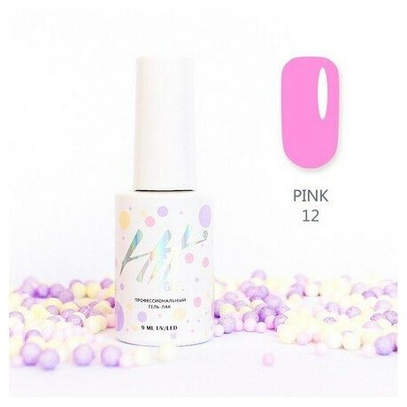 HIT gel, Гель-лак №12 Pink, 9 мл