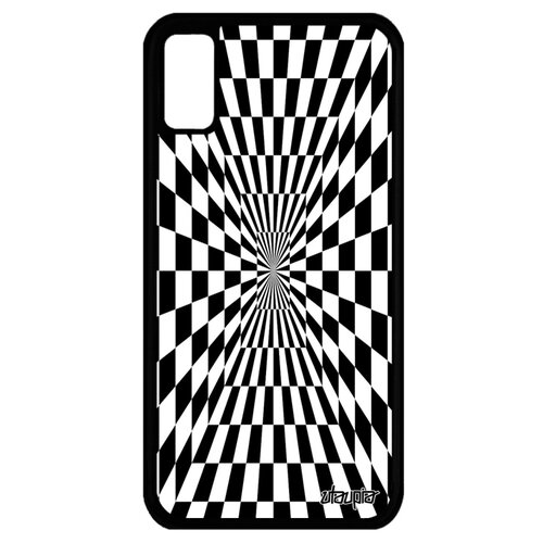 фото Чехол для мобильного apple iphone xs, "иллюзия шахмат" зеркало квадраты utaupia