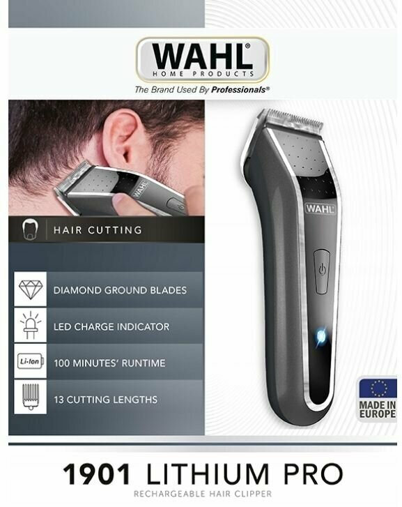 Машинка для стрижки Wahl 1901.0465 Lithium Pro LED - фото №19