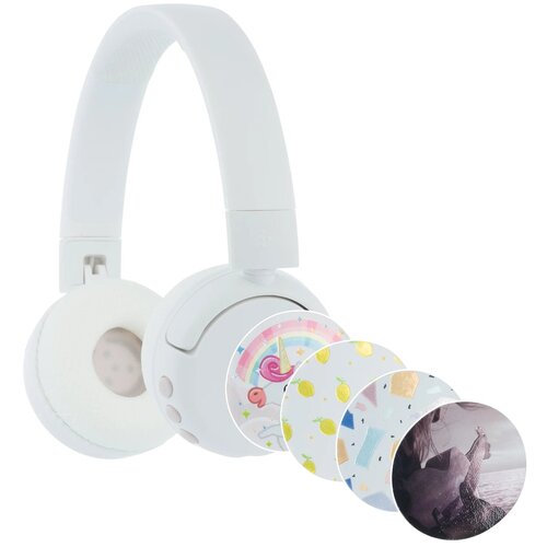 Onanoff BuddyPhones POP Fun white детские bluetooth-наушники с микрофоном