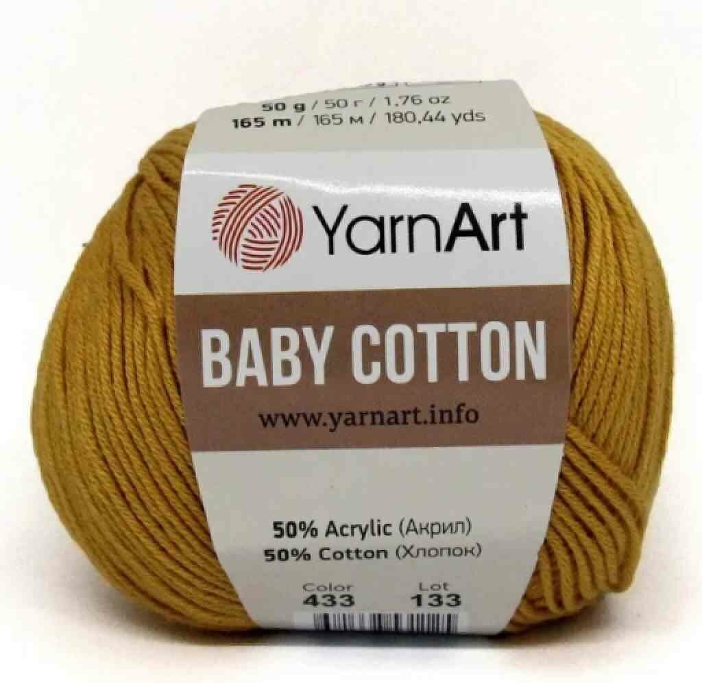Пряжа YarnArt Baby Cotton 50 % хлопок 50 % акрил 50 г