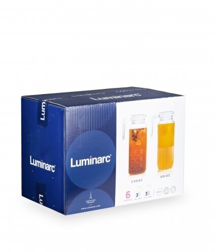 Кувшин Luminarc Gridz Fridge 1.3 л прозрачный 29 см 1.3 л - фотография № 2