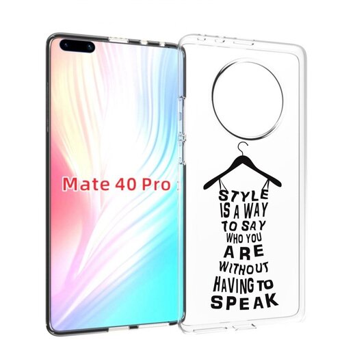 Чехол MyPads Сарафан-из-слов для Huawei Mate 40 Pro (NOH-NX9) задняя-панель-накладка-бампер чехол mypads череп из цветов для huawei mate 40 pro noh nx9 задняя панель накладка бампер