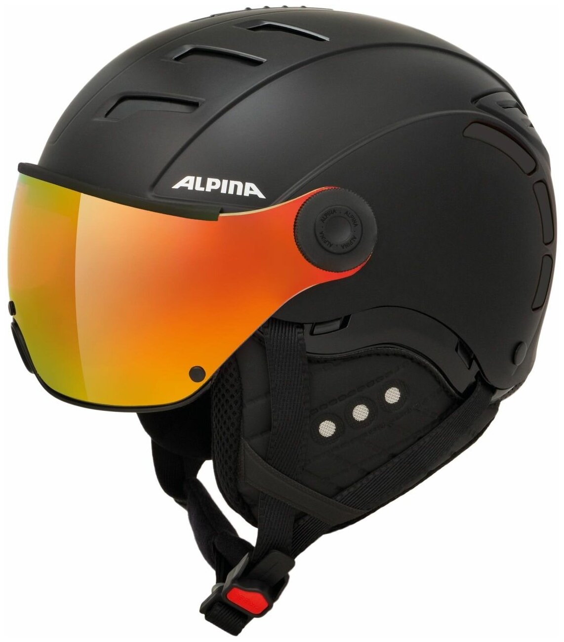 Зимний Шлем Alpina 2022-23 Jump 2.0 Qv Black Matt (см:55-58)