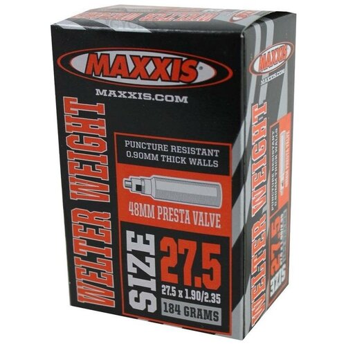 Велокамера Maxxis Welter Weight, 27.5x1.90/2.35, 0.9 мм, вело ниппель 48 мм, IB75079300