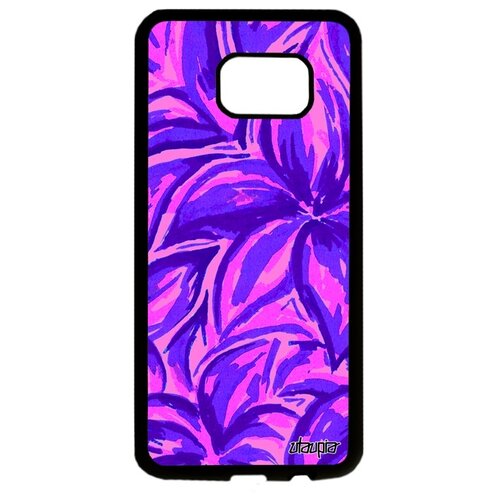 фото Чехол на смартфон samsung galaxy s7 edge, "цветочный узор" флора бутон utaupia
