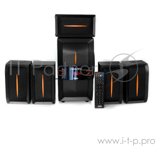 Колонки Dialog Progressive AP-540 BLACK (акустические колонки 5.1, 40W+5*12W RMS, USB+SD reader) колонки dialog colibri ac 02up black white питание от usb 6 вт чёрно белые