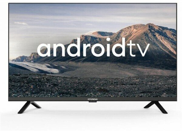 Телевизор LED Hyundai 32 H-LED32BS5002 Android TV Frameless черный HD 60Hz DVB-T2 DVB-C DVB-S DVB-S2 USB WiFi Smart TV