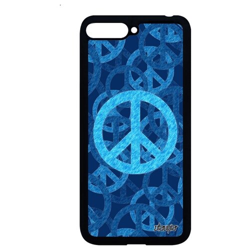 фото Чехол для телефонов y6 2018, "peace and love" рисунок мир и любовь utaupia