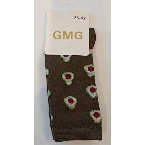 фото Носки женские gmg с принтом размер 36-42- коричневые