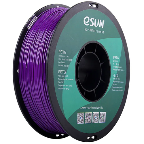 Esun Катушка PETG-пластика ESUN 1.75 мм 1кг, пурпурный (PETG175SZ1)