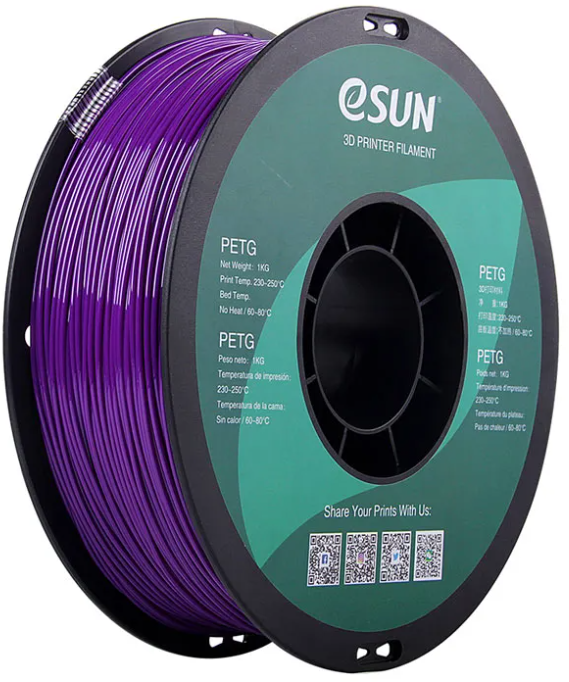 Esun Катушка PETG-пластика ESUN 1.75 мм 1кг., пурпурный (PETG175SZ1)