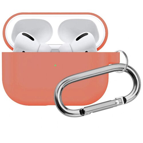 фото Чехол для apple airpods pro силиконовый innozone hang case - персиковый (app-20c-mk-16)