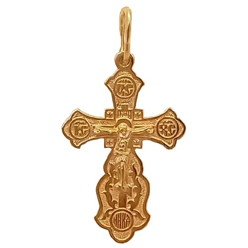 Крестик Tutushkin jeweler, красное золото, 585 проба