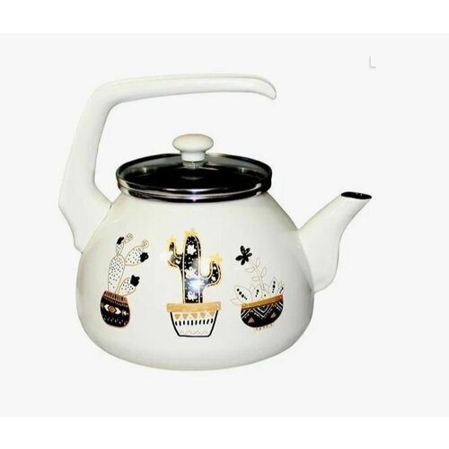 INTEROS Кактусы белые Чайник 30л с кр 4015А 2828₽