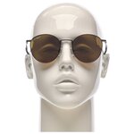 Солнцезащитные очки Beach Force женские / Оправа круглая / Поляризация / Ультрафиолетовый фильтр / Защита UV400 / Подарок / BF3066P/004 - изображение