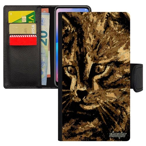 фото Чехол книжка на мобильный iphone 8, "котенок" милый зверь utaupia