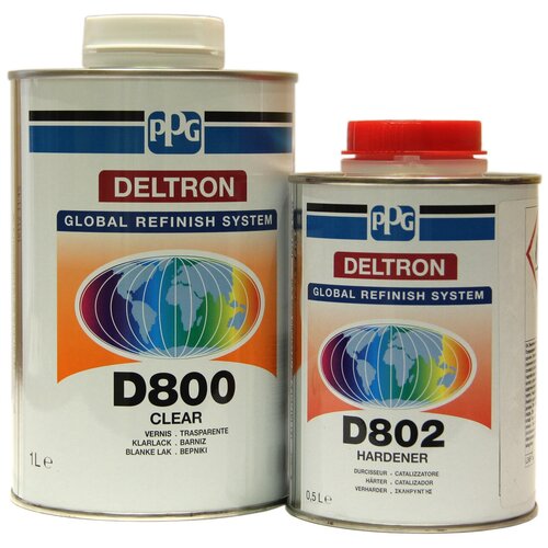 Лак PPG DELTRON D800/E1+D802 (комплект), уп.1л+0,5л