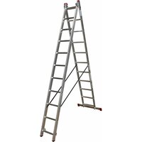 Алюминиевая двухсекционная универсальная лестница, Krause CORDA, 2х8, 010285