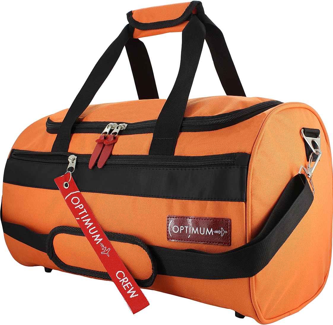 Спортивная сумка мужская для фитнеса спорта бокса большая, оранжевая - фотография № 1
