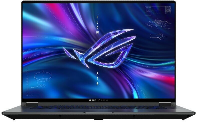 Ноутбук ASUS ROG Flow X16 GV601VI-NL018W Intel Core i9 13900H 2600MHz/16"/2560x1600/32GB/1024GB SSD/NVIDIA GeForce RTX 4070 8GB/Wi-Fi/Bluetooth/Windows 11 Home (90NR0G01-M00110) Black