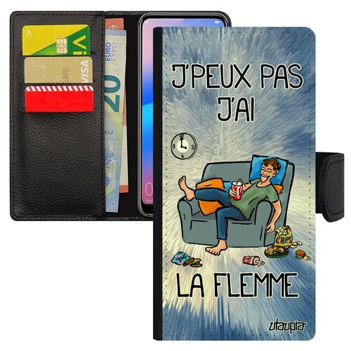 фото Чехол книжка для мобильного redmi 6a, "не могу - мне лень!" повод комикс utaupia