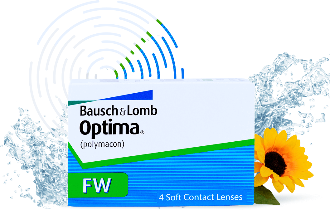 Контактные линзы Bausch & Lomb Optima FW 4 шт.