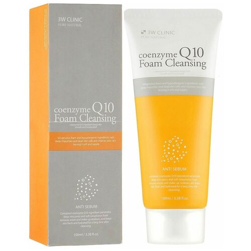 Омолаживающая пенка с коэнзимом 3W CLINIC Coenzyme Q10 Foam Cleansing, 100 мл