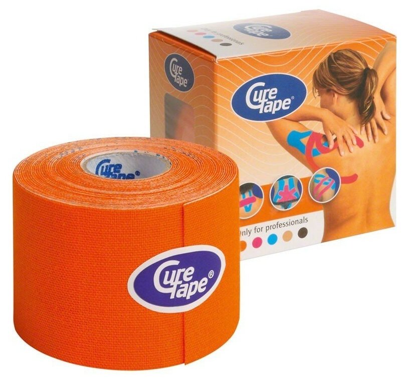 Тейп кинезиологический CureTape Orange 160196, 5см.x5м.