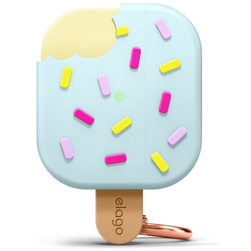 Чехол с карабином Elago Unique Ice Cream Hang case для AirPods 3 (2021), цвет Мятный (EAP3-ICE-MT)